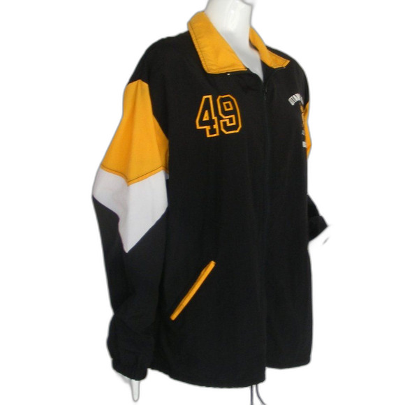 Vintage OTTAWA VALLEY AAA HOCKEY Hornets Jacket, L, #49, Black/Yellow, AAA - Picture 3 of 12